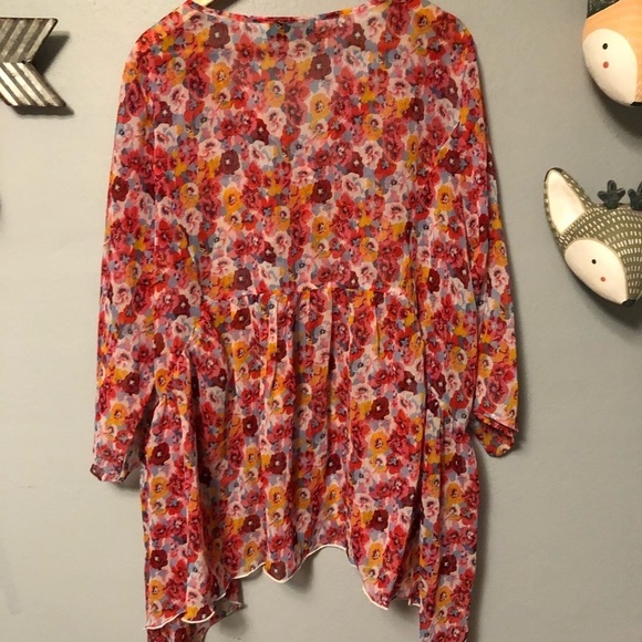 Lane Bryant button front babydoll blouse size 22/24P. - Picture 10 of 13
